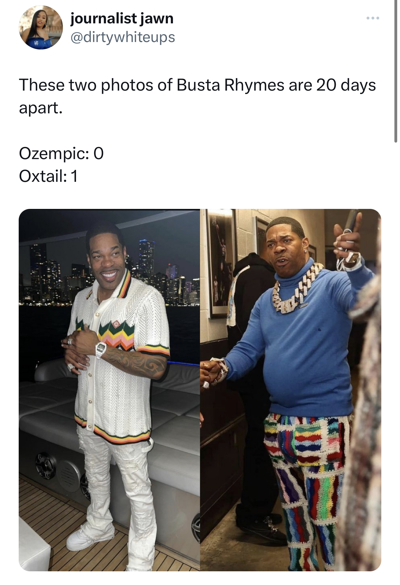 Busta Rhymes Regains All The Weight He Lost Using Ozempic