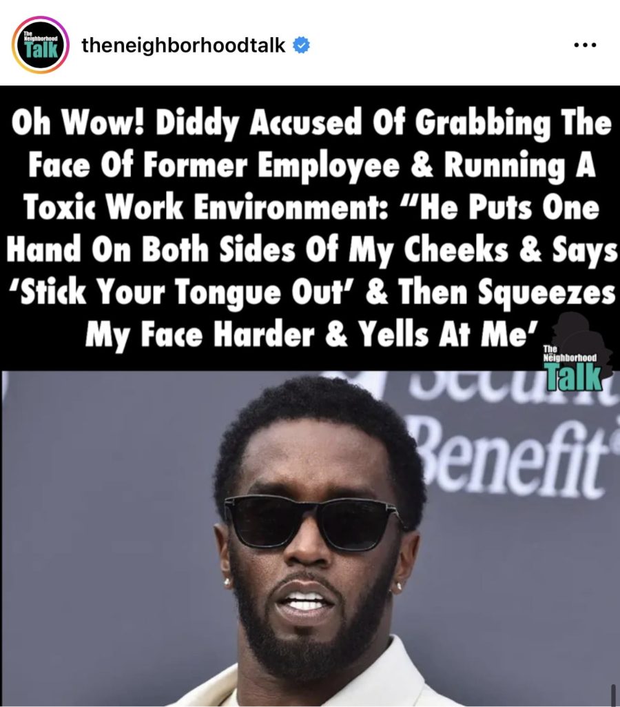 Former Employee Accuses Diddy Of Grabbing Her Face & Running A Toxic Work Environment