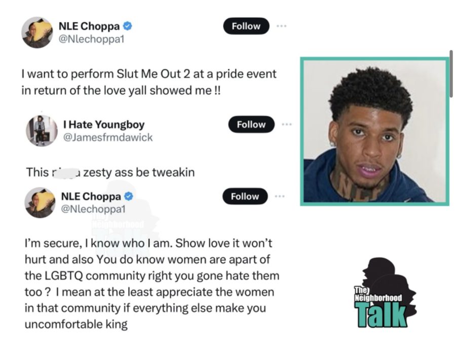 NLE Choppa Checks Fan That Called Him "Zesty" For Wanting To Perform At A Pride Event