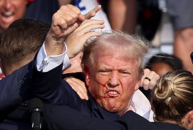 Trump Was Not Hit By A Bullet, But Injured By Glass From His Teleprompter That Was Shattered By A Bullet
