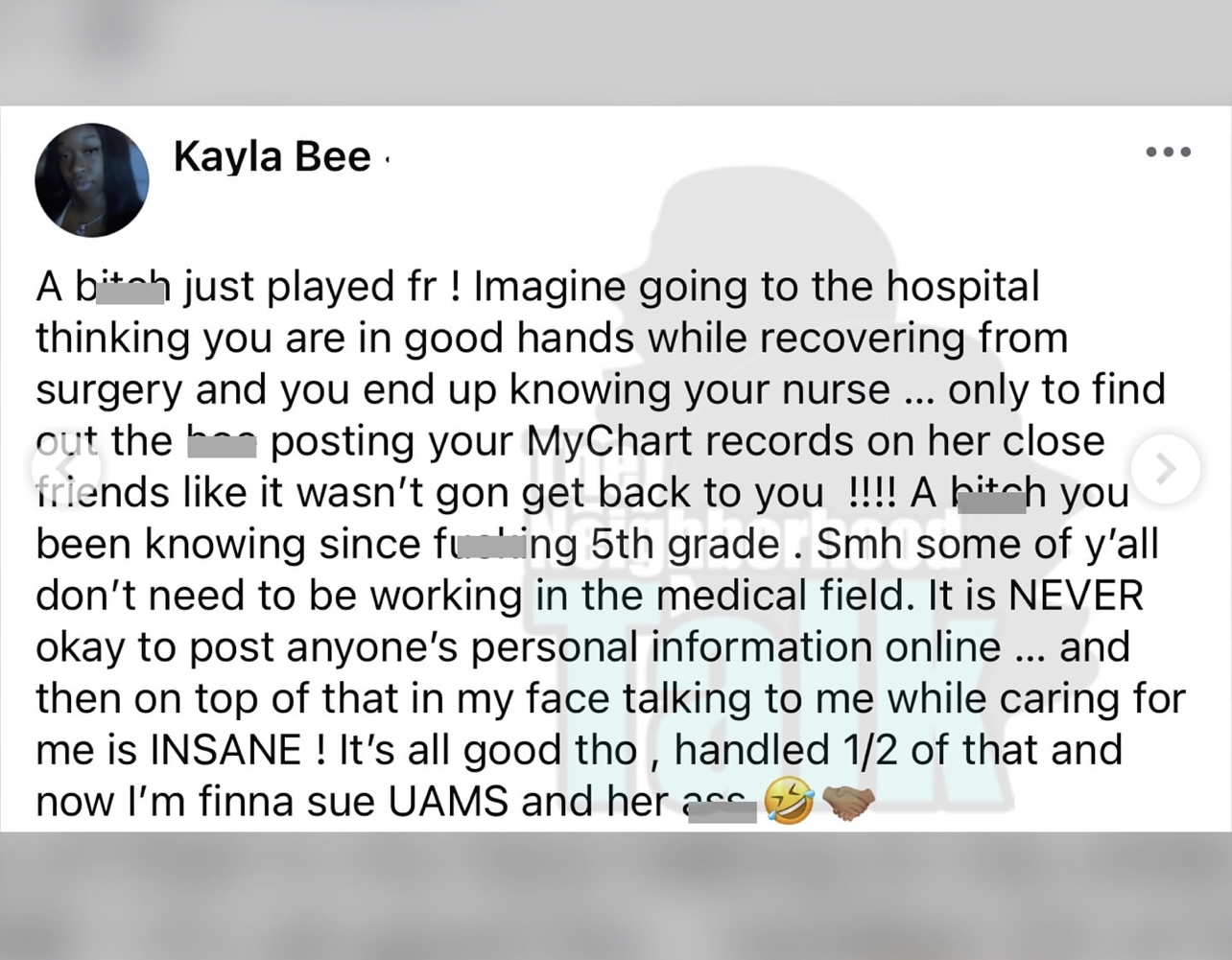 Woman Beats Nurse Up For Posting Her Medical ‘MyChart’ On Her Close Friends