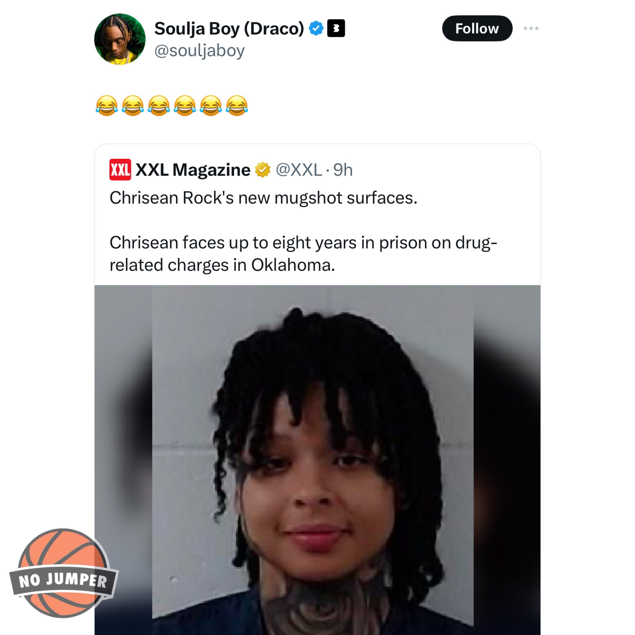Soulja Boy Reacts To Blueface’s Being Sentenced To 4 Years In Prison & Trolls Chrisean Rock’s Mugshot