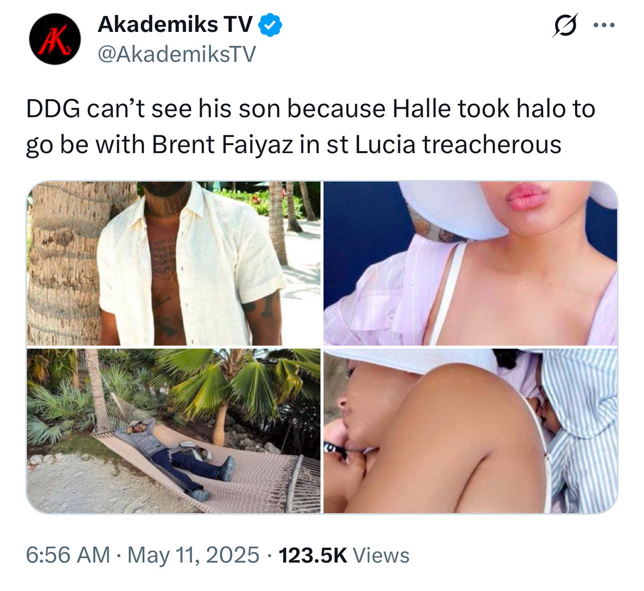 Halle Bailey Takes Halo To St. Lucia With Brent Faiyaz, DDG Reacts