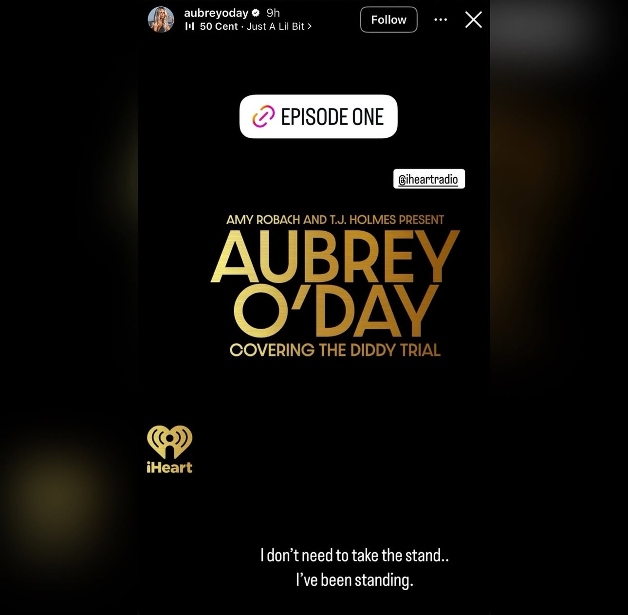 Aubrey O’Day Says She Won’t Be Taking The Stand In Diddy’s Trial