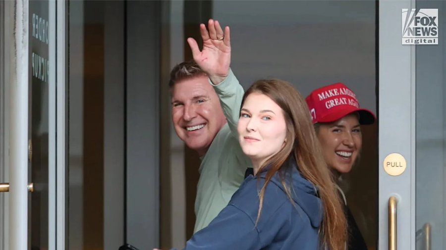 Todd Chrisley Is Back Outside, Hides From Paparazzi After Being Pardoned By Trump