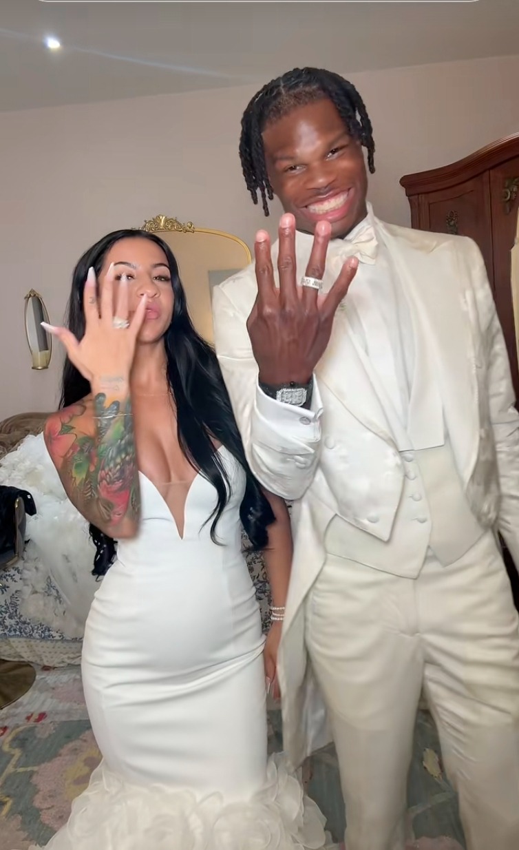 Travis Hunter’s Wife Leanna Lenee, Faces Backlash For Dodging His Kiss At Wedding Reception