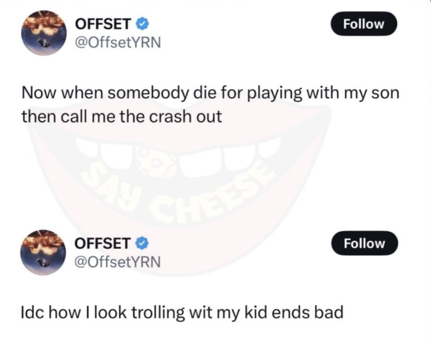 Offset Crashes Out Over Stefon Diggs Having Same Hairstyle As His Son & Deactivates His Social Media Accounts